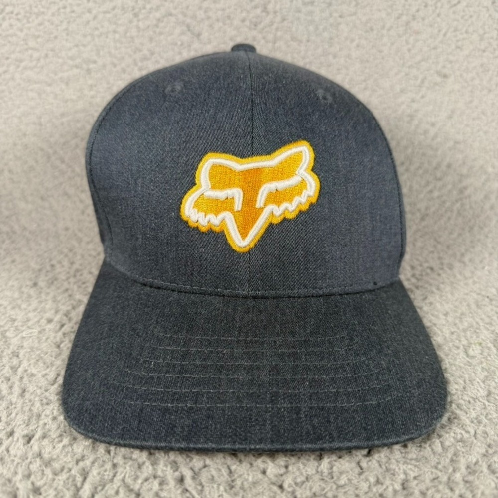 Fox Head Racing Cap Unisex L/XL Blue Flexfit Patch Logo Outdoor MTB Offroad Hat